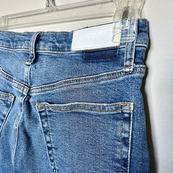 RE/DONE 70s Cropped Bootcut Jeans in Laguna High Rise Cotton Size 25 - Picture 6 of 11